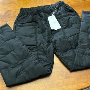 Black Puffer Pants